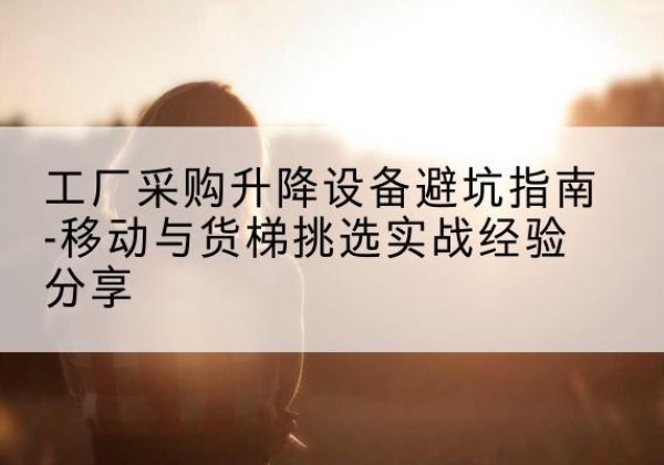 巴音郭楞移动式升降机怎么选-工厂采购升降设备避坑指南-移动与货梯挑选实战经验分享